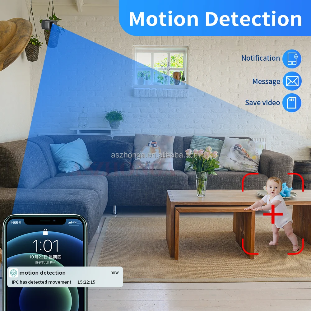 1080p Mini Camera Cctv Wifi Motion Detection  Ip Hd Detector High Capacity Battery Powered Secret A90 CAM