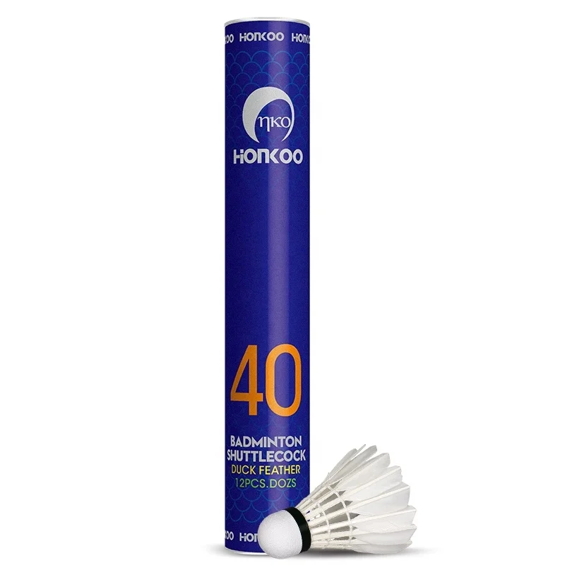 Wholesale Large Most Durable Aeroplane  Duck Feather Training  Badminton Shuttlecock For International Tournament