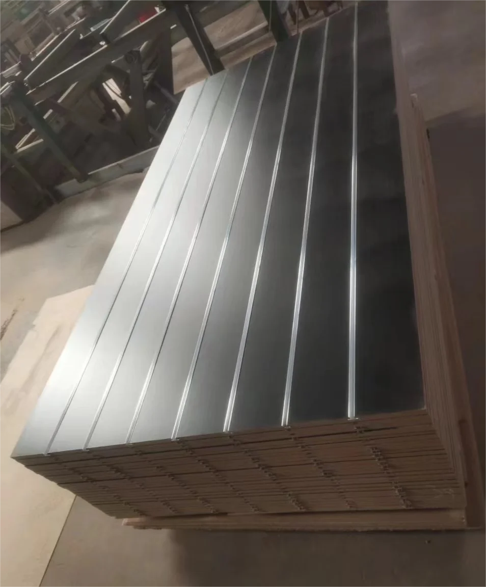 1220x2440 Grooved Slotted MDF Aluminum panels Slat Wall Decorative Slatwall for Store Display