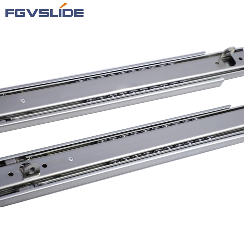 Slide manufacturer 16 inch furniture cabinet soft close drawer slide rail ball bearing telescopic channel drawer slide wholesale
