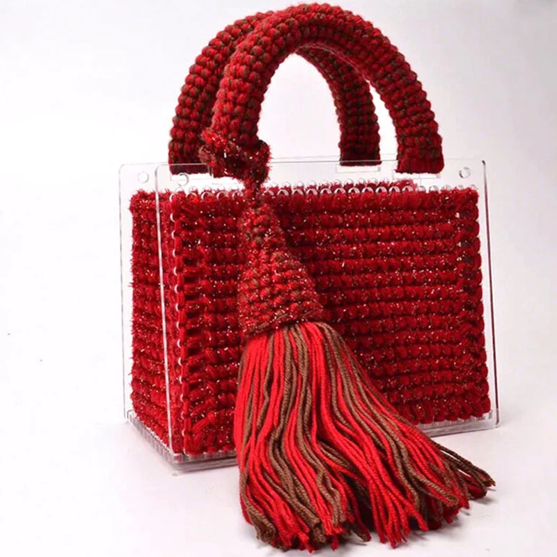 Round Acrylic Plate Woven Bag Punching Custom Heart-shaped Square Cat Oval Plate High Permeability Film Perforated Plate Elegant