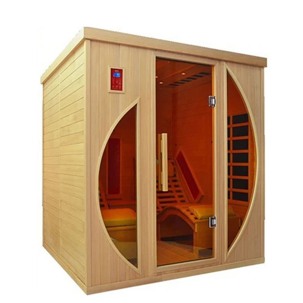 2 Person outdoor far infrared Hemlock sauna room factory sauna steam room