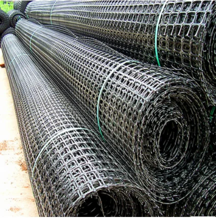 Geogrid factory direct selling glass fiber polyester plastic material grid for road 15kn fiberglass  asphalt reinforcement