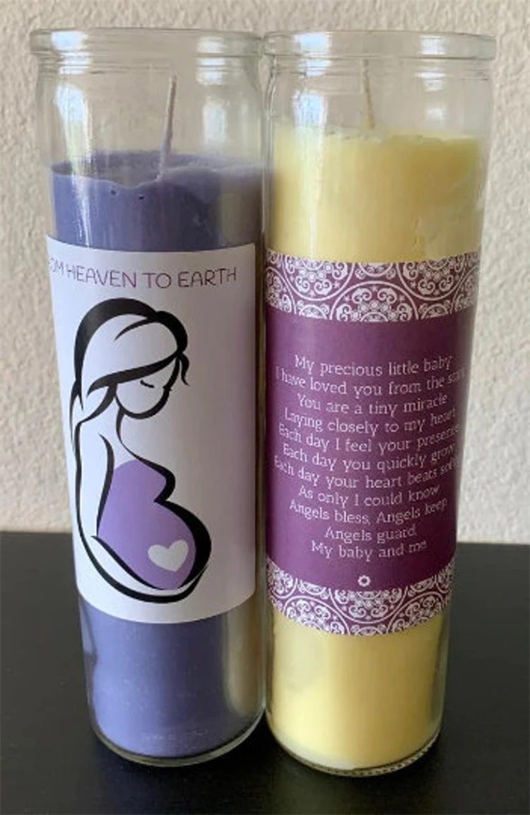 clear cylinder religious candle spiritual candles 7 day prayer religious candles