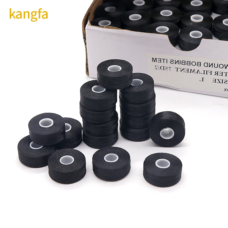 SEWING BOBBINS - 25 COUNT BOBBIN THREAD FOR SEWING MACHINE WITH STORAGE BOX