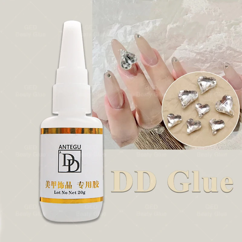Nail DD Glue Nail Jewelry Glue 20g Metal Alloy Diamond Nail Art Glue ADD Crystal Adhesive