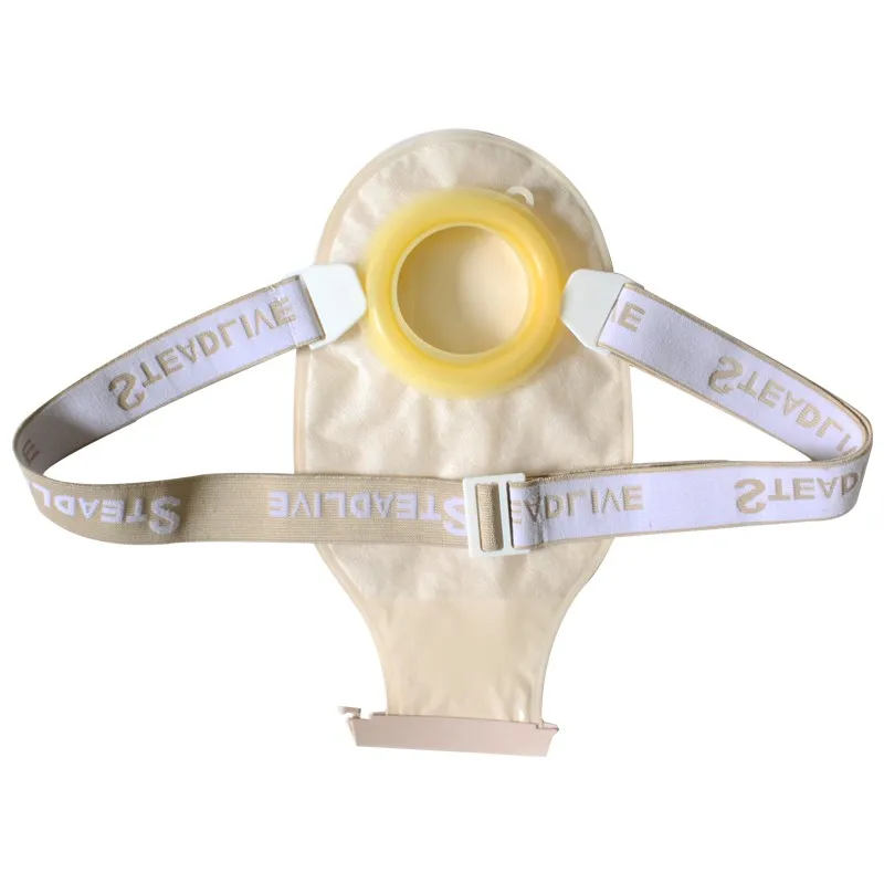 45/57/70mm Wholesale Ostomy Bag With Skin Barrier Ring and Belt For Stoma Care