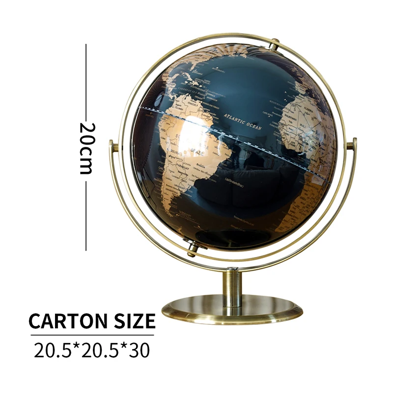 Hand held globo terrestre 20cm LED jupiter focos gift illuminated spinning earth ball world globe with coordinates and country