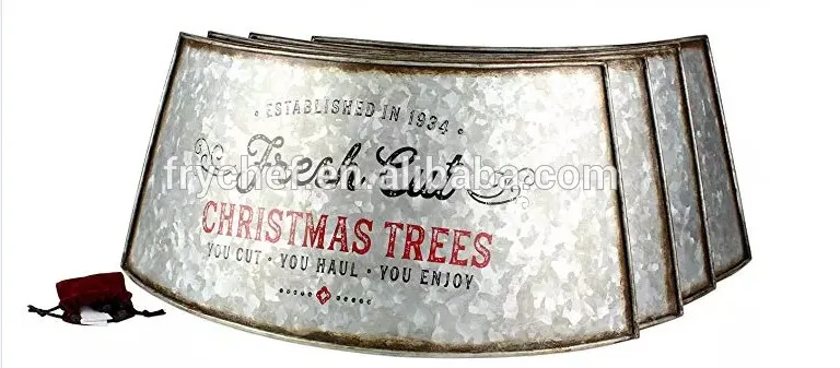 Galvanized steel foldable  christmas tree Collar , Christmas decoration