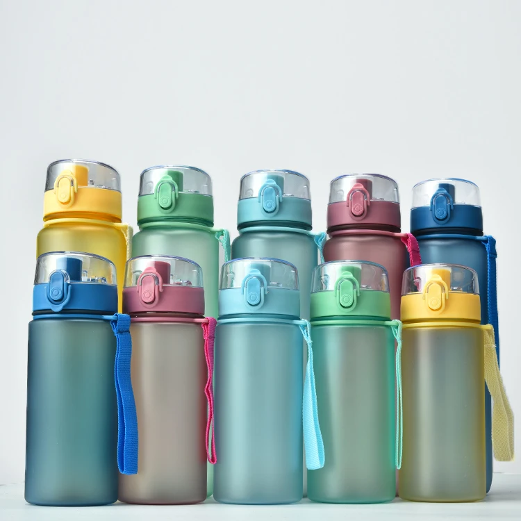 
Leak Proof Reusable for outdoor camping children kids safe plastic bottle BPA FREE LFGB standard BPA free with lock and lanyard 