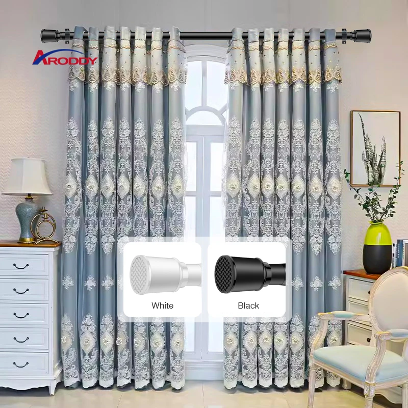ARODDY Telescopic Rod that is Good at Bearing Weight 102 to 138 inch Adjustable Roman Curtain Rod