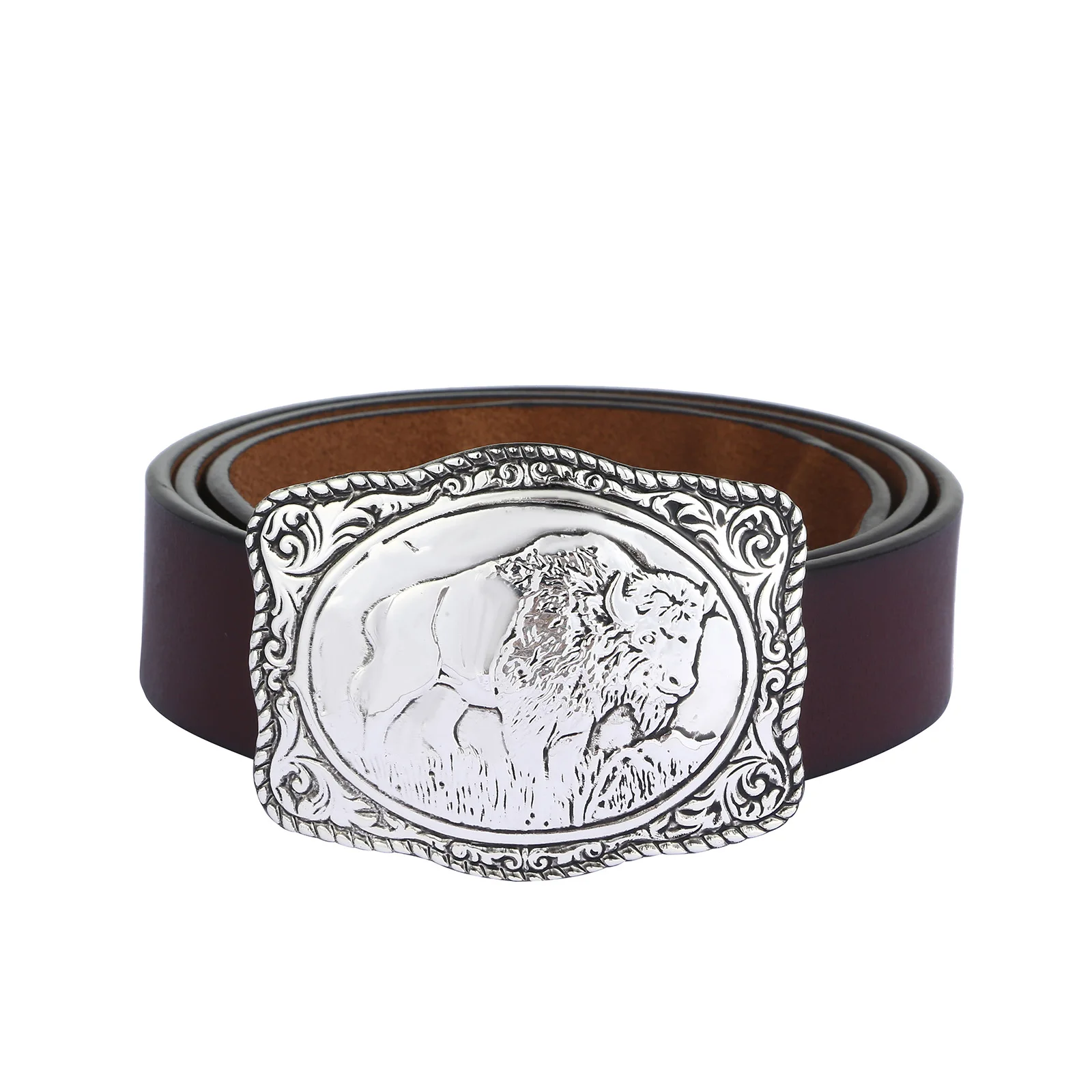 Animal bear pig belt buckle zinc alloy silver plating western cowboy belt buckle hip-hop plate buckle for men