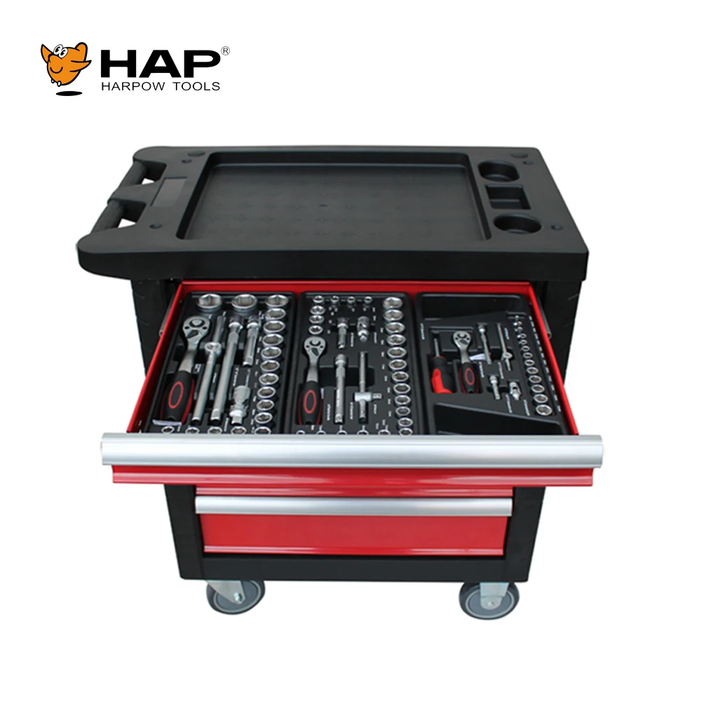 299pcs Professional Tool Trolley Workshop Use Tool Cabinet with Tool Set