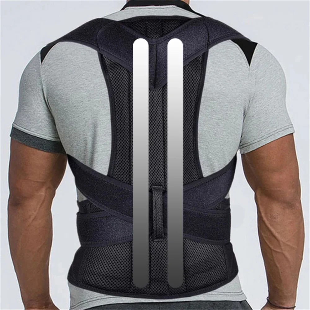 Muscle Memory Support Straightener Posture Corrector for Men and Women Adjustable Back Brace for Improved Spinal Alignment