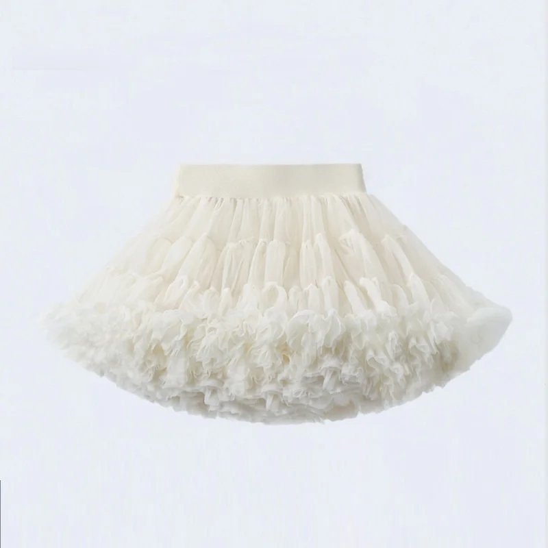 Kids Tutu Skirts Suppliers New Arrival Summer Princess Girls Black Layered Puffy Tutu Tulle Skirt Children Mini Customized Solid