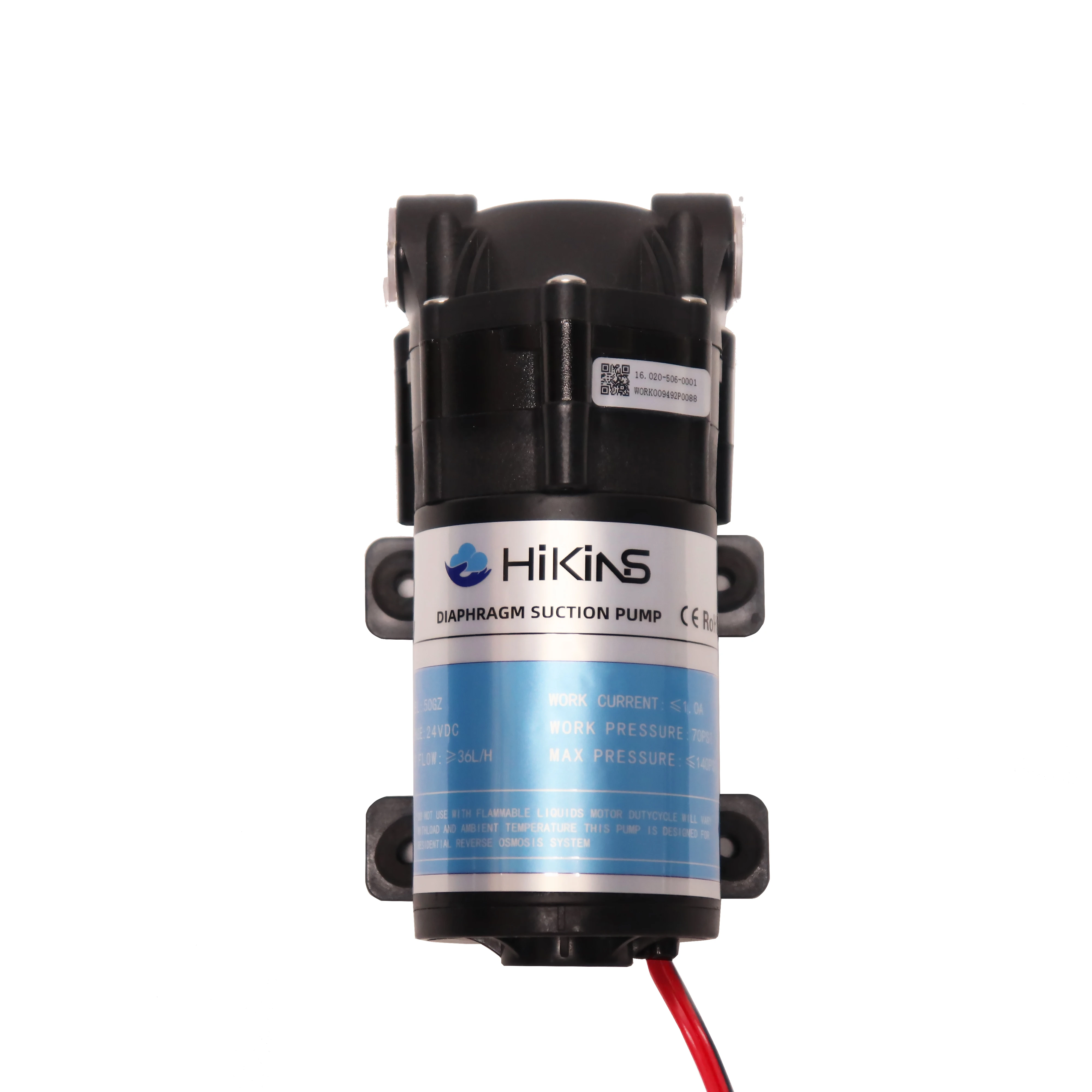Hikins 24v DC RO Small Prices Booster High Pressure  Self Priming Electric Diaphragm Water Pump for Sale