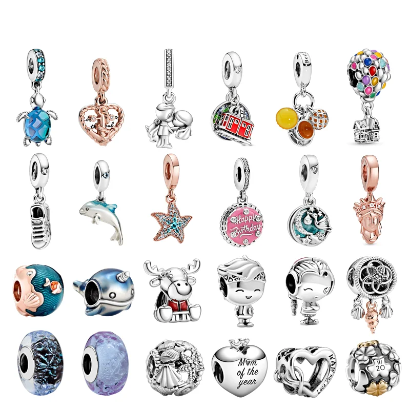 
Wholesale 925 Sterling Silver Jewellery European Charms Beads for DIY Bracelet 