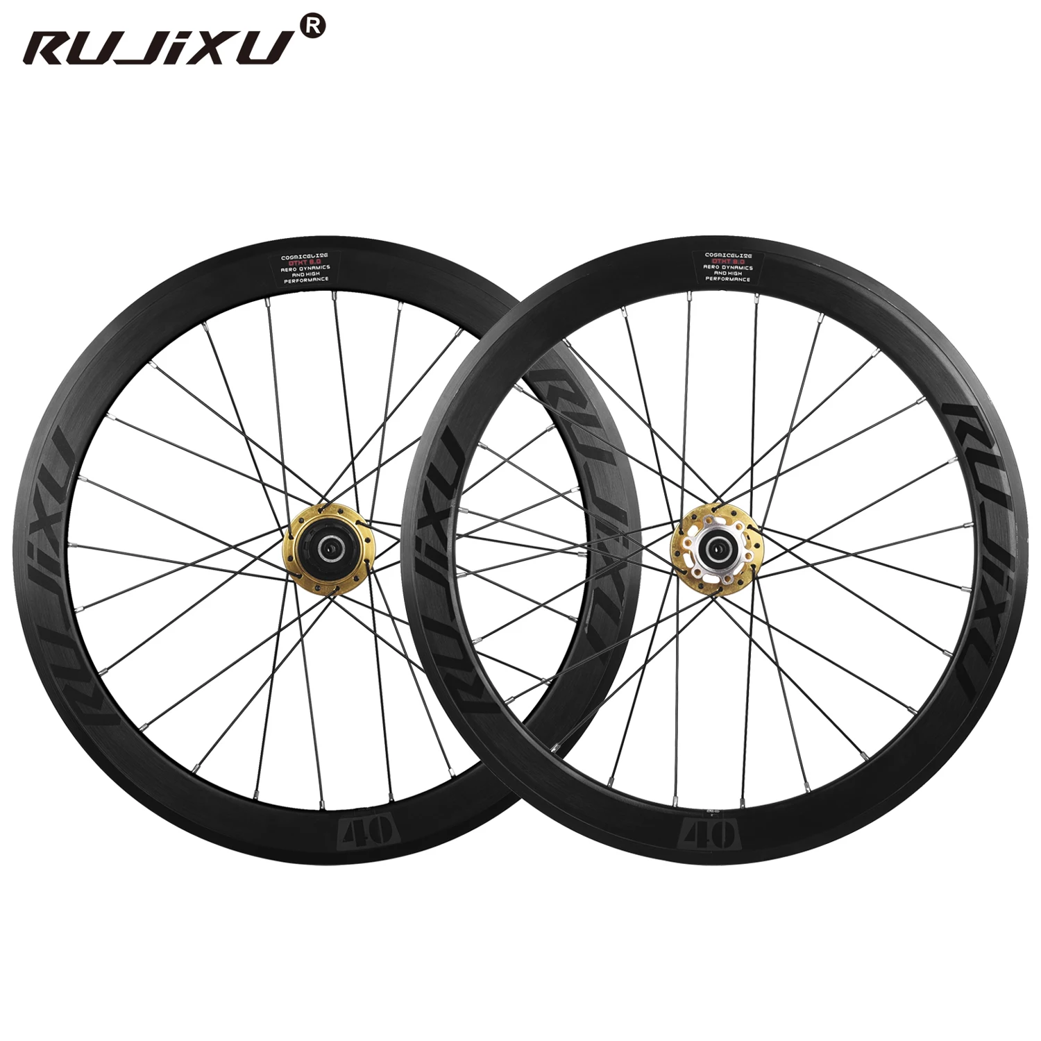 ruedas de bicicleta ultraligeras, llanta doble de 40MM para BMX, juego de ruedas de 20 pulgadas, freno de disco, 406, 451