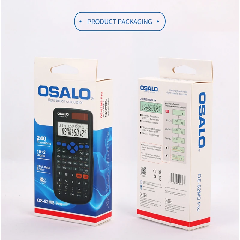 Оптовая продажа 82MS Pro обновленный научный калькулятор с функцией 240 для студентов