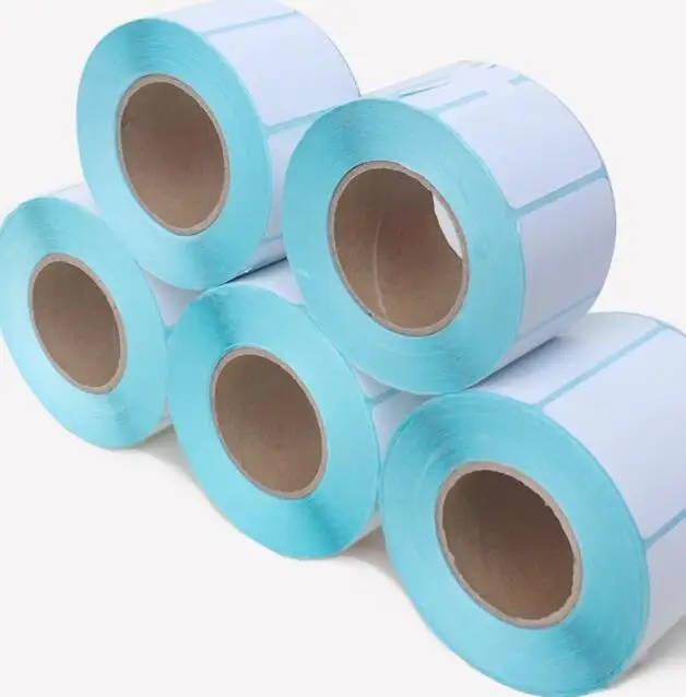 RTS 50 x 25mm Cosmetic Bottle Label Sticker Barcode Shipping Label Roll Paper Stickers Direct Thermal Label