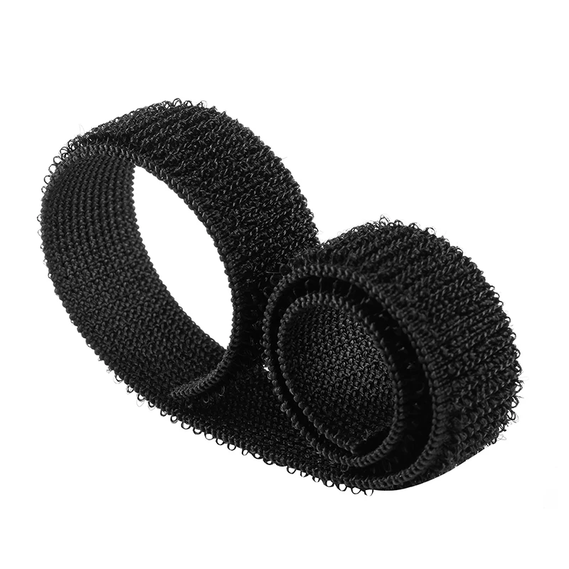 20mm 100% polyamide stretch belt sports goods bandages black  Elastic-Unnapped loop adjustable reinforced elastic strap fastener