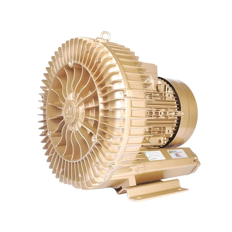 Регенеративная воздуходувка высокого давления 5,5 кВт 7,5 л.с., вакуумный воздушный насос с кольцом, 12CFM, воздуходувки с боковым каналом