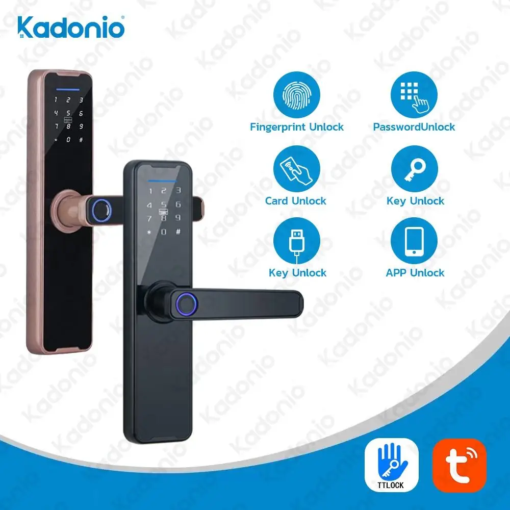Биометрический умный дверной замок с отпечатками пальцев smartlock сенсорный идентификационный