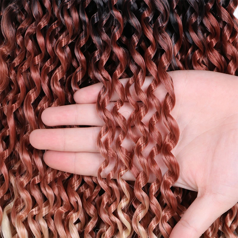 Beauty synthetic fiber hair Water wave Passion Twist braids 18 inch 22 strands 80g Crochet Hair