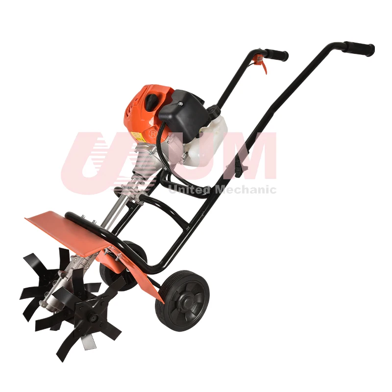 UM Garden Hand Push Cultivator 2 Stroke Cultivators Motor Cultivators Power Tillers Wheel For Farm