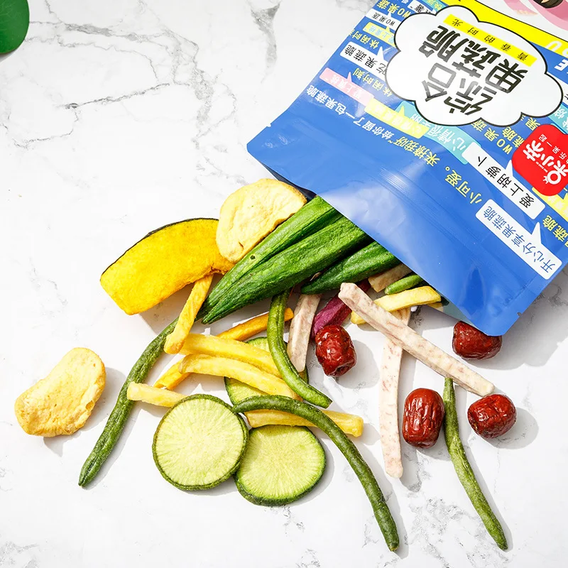 Daixiaodi 250g 12 kinds of dry vegetable fruit snack dried vegetables snack