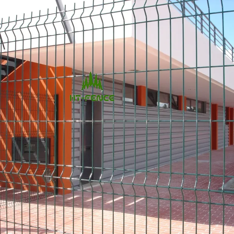 HT-FENCE бестселлер легкая установка защита сада по периметру 3d изогнутая железная сетка fenc