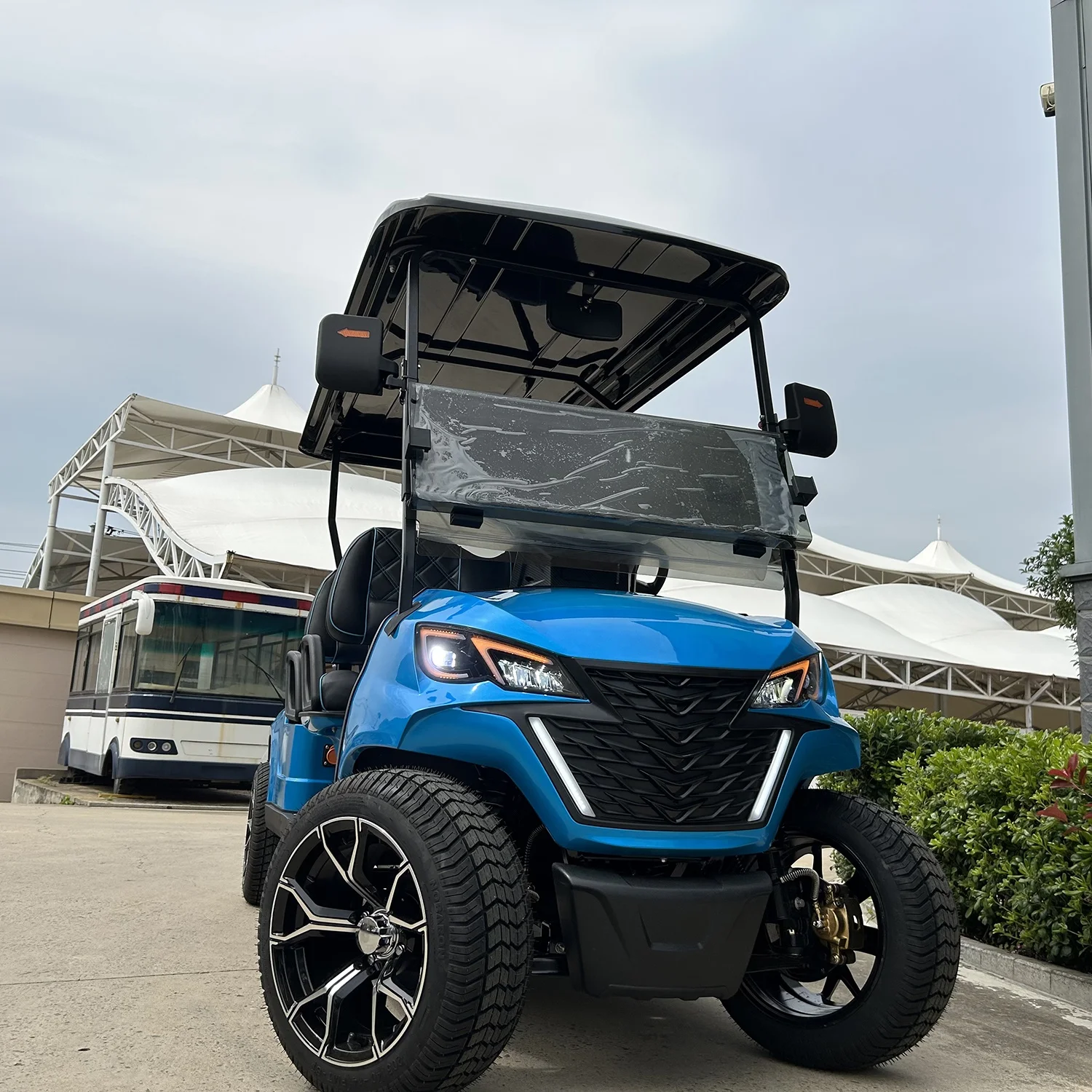 4 Wheel Unique Design 6 Person Road Legal Small Electric Golf Cart Manufacture Fast Type