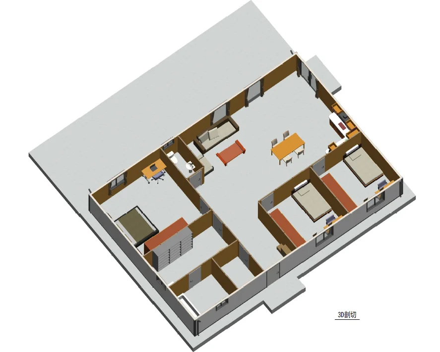 Prefabricated New Economic Villa Ready Design in Stock Light Steel House Villa for Sale