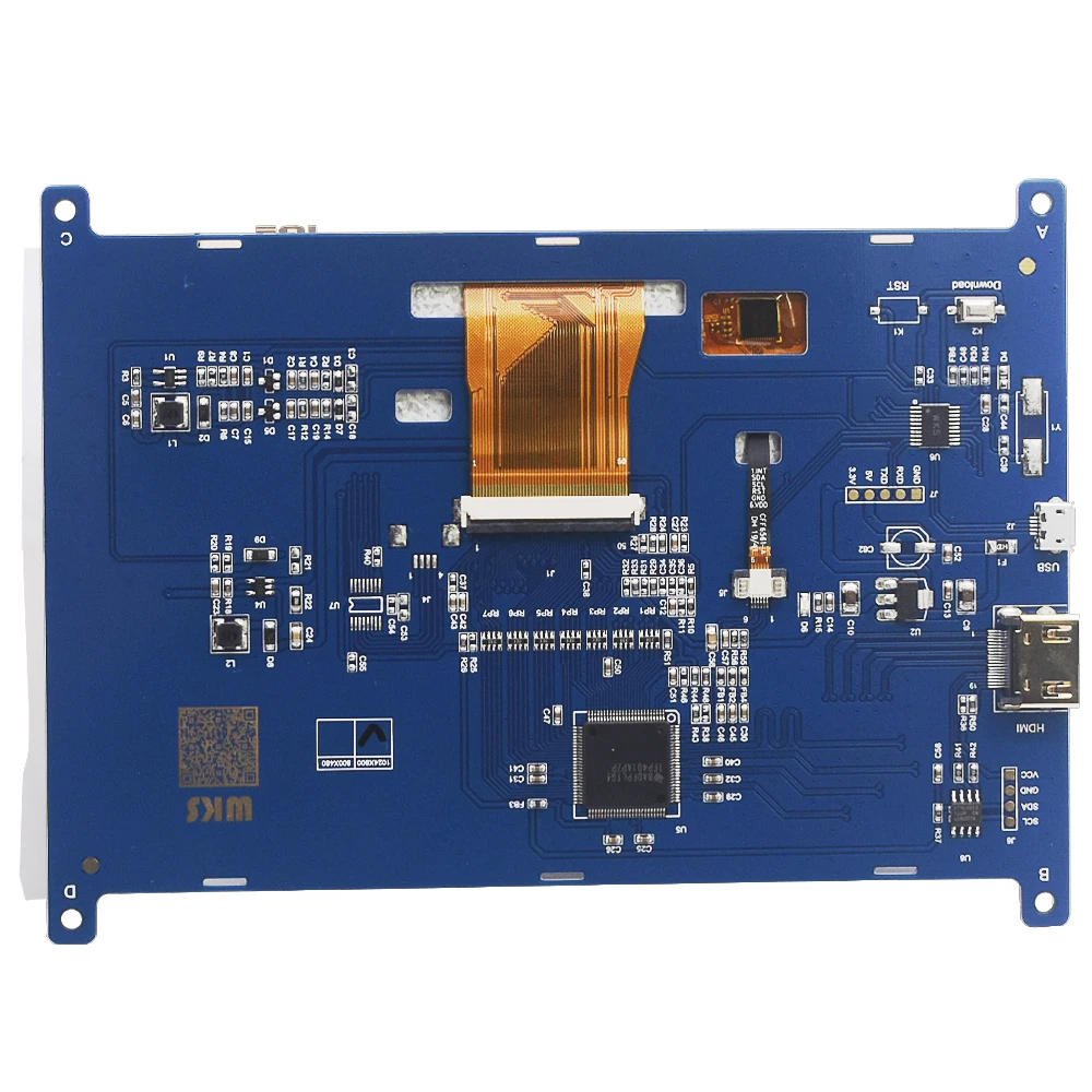  7 0 дюймовый монитор HDMIs 1024x600 пикселей HD ЖК-экран raspberry pi с драйвером печатная плата Чехол-держатель для Raspberry Pi 4 & 3 B