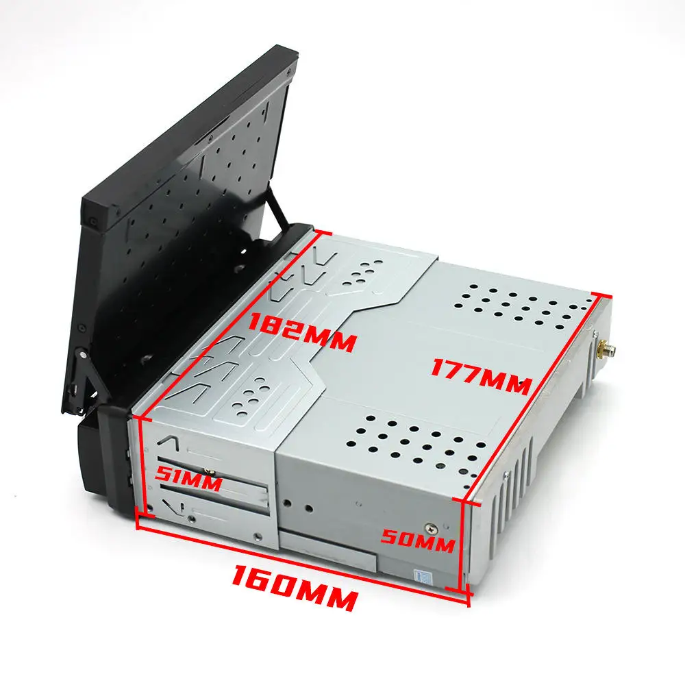 Universal 1din Car Android Radio Retractable Screen 7 Inch Car Dvd Player GPS Amplifier DSP-Car MP5 Stereo Bt/Wifi/Carplay