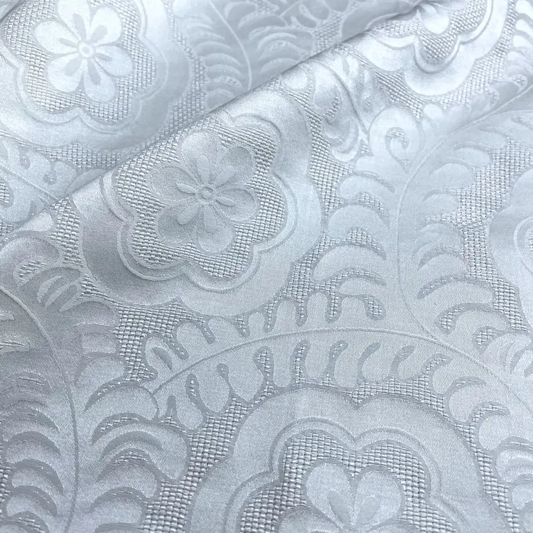Mulberry silk satin jacquard garment fabric 20mm  Silk Cotton Jacquard Fabric silk Mixed Brocade  Jacquard Fabric