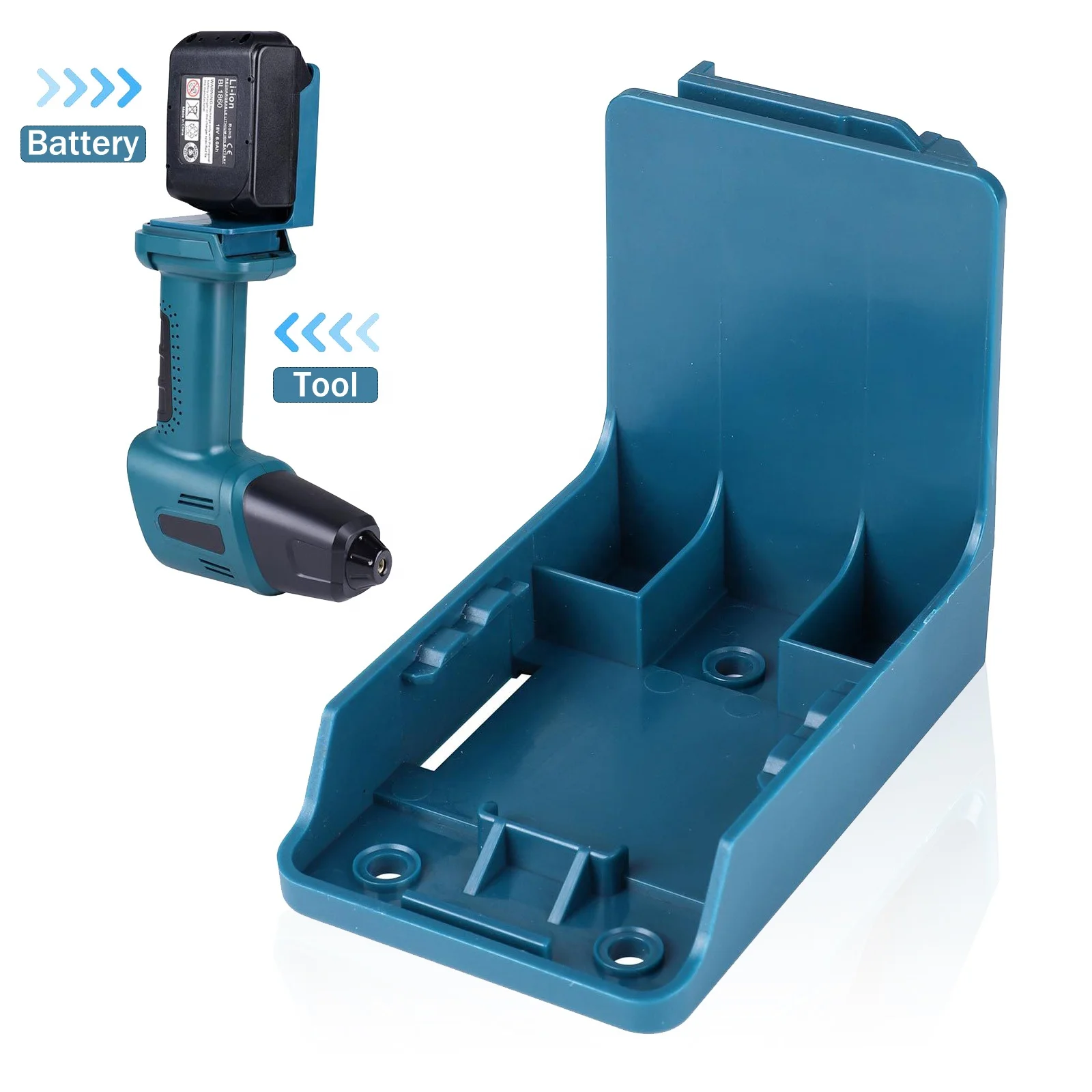 Makita Battery Holder Hot sell Holder Strong Blue Battery Holder Replacement For Makitas/Bosches 18V Tool Battery Mounts Stand