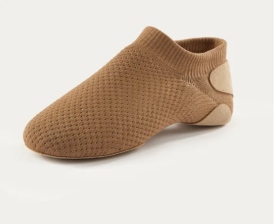 Wholesale Cheap In Stock Low MOQ High-top soft-soled lace-up black jazz dance boots dance practice shoes adult men and women