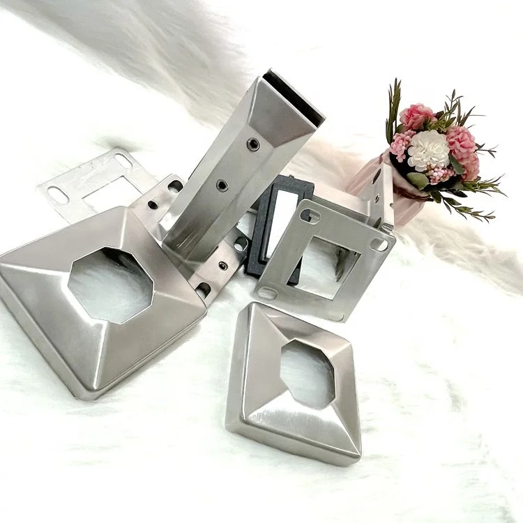 duplex 2205 stainless steel adjustable  glass spigot for pool fence