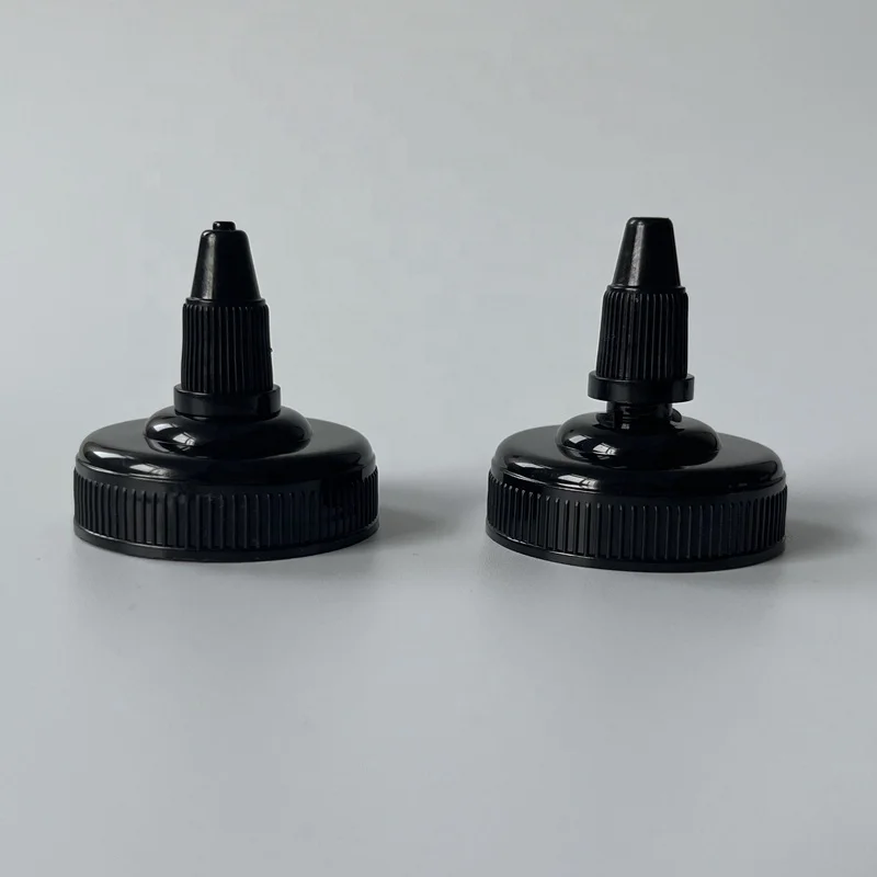 Wholesales 18mm 20mm 24mm 28mm 38mm Plastic Twist Top Caps Long Nozzle Squeeze Bottle Cap
