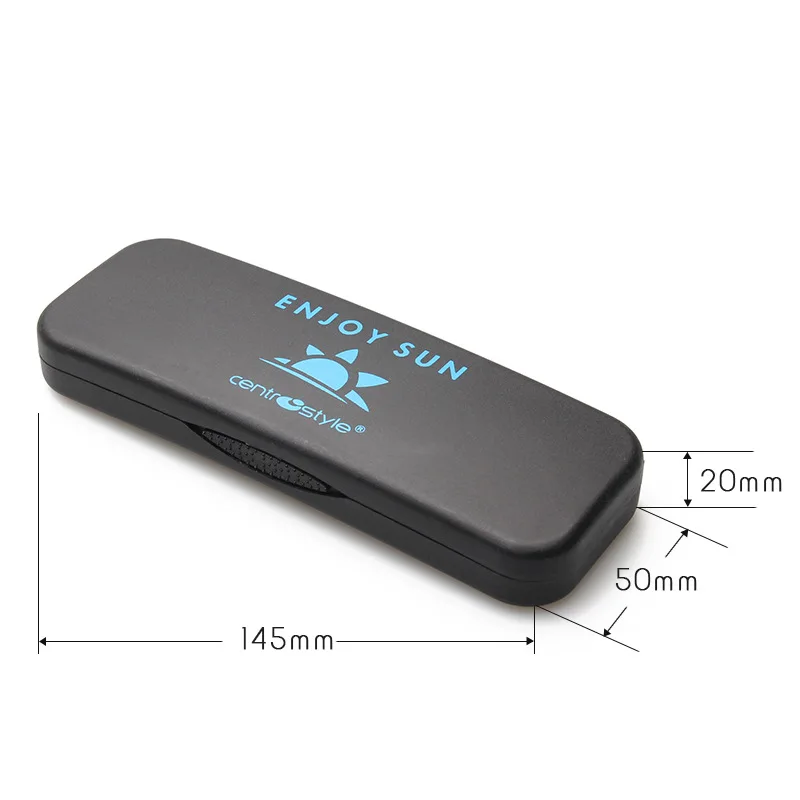 Factory directly hard Plastic white frosted clip on sunglasses optical case small large size cheap glasses case