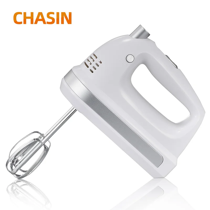 CX-6603 5 Speed Turbo 100W 120W 150W 200W 250W Customizable Colors Stainless Steel Food Egg Beater Electric Hand Held Mixer