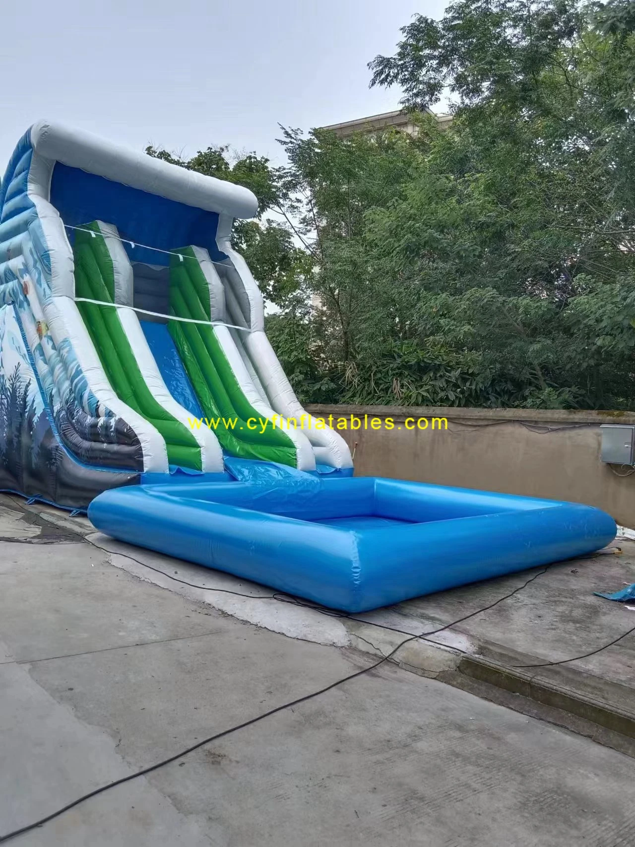 large inflatable pool slide Commercial Inflatable Water Slide Jump Castle Bouncer for kids and adults