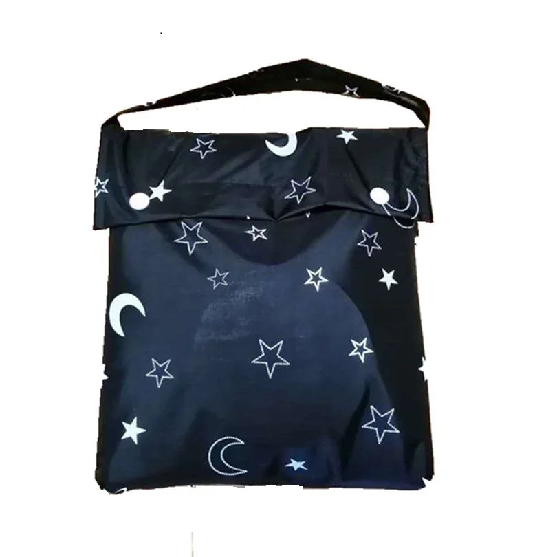 Portable Baby Travel Window Blackout Blind Shades with Suction Cups Printed Foldable Curtain