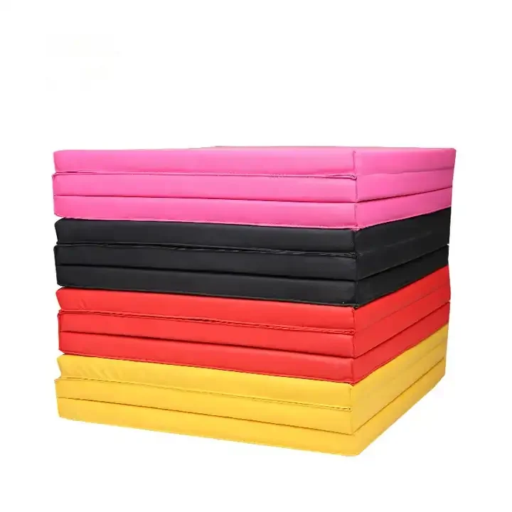 Gymnastics mat manufacturers wholesale three fold sports gymnastics mat home gym fitness equipment
