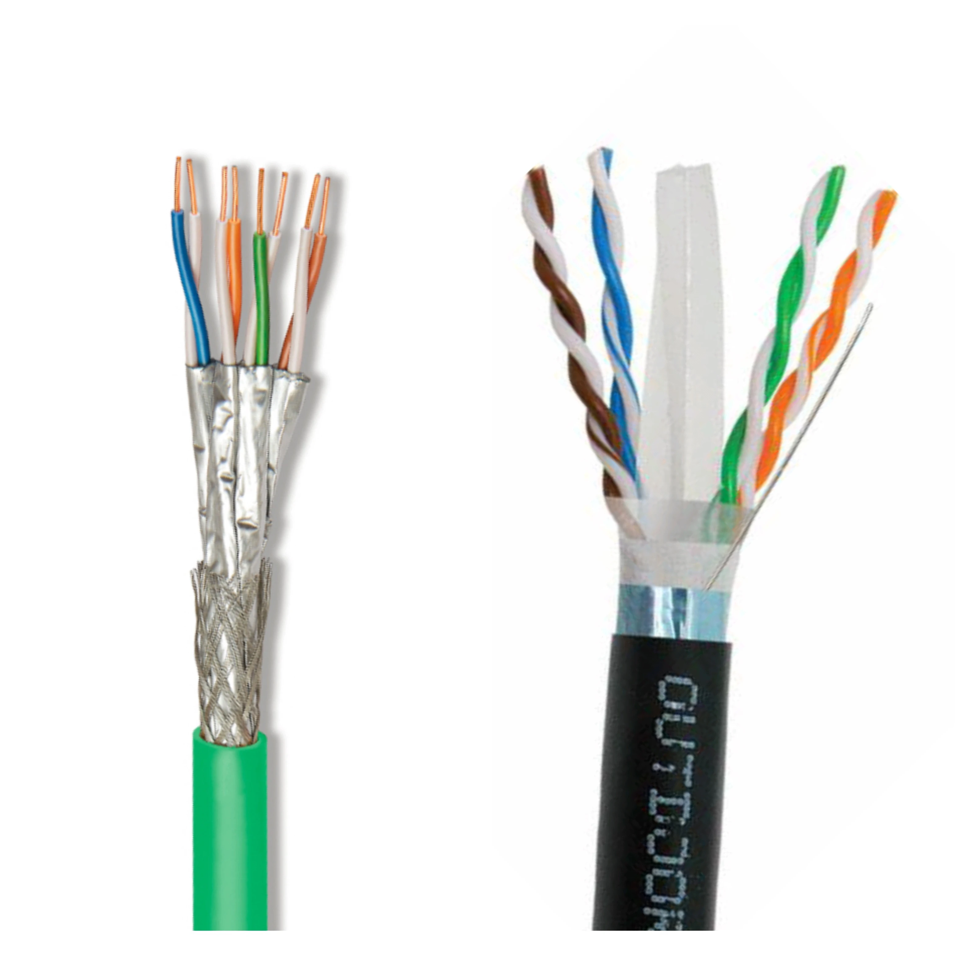 305m Fire Retardant Copper 1000ft Cat 5 Shielded Cat5e SFTP Cat 5e 4p Ethernet Shield Outdoor Network Cable