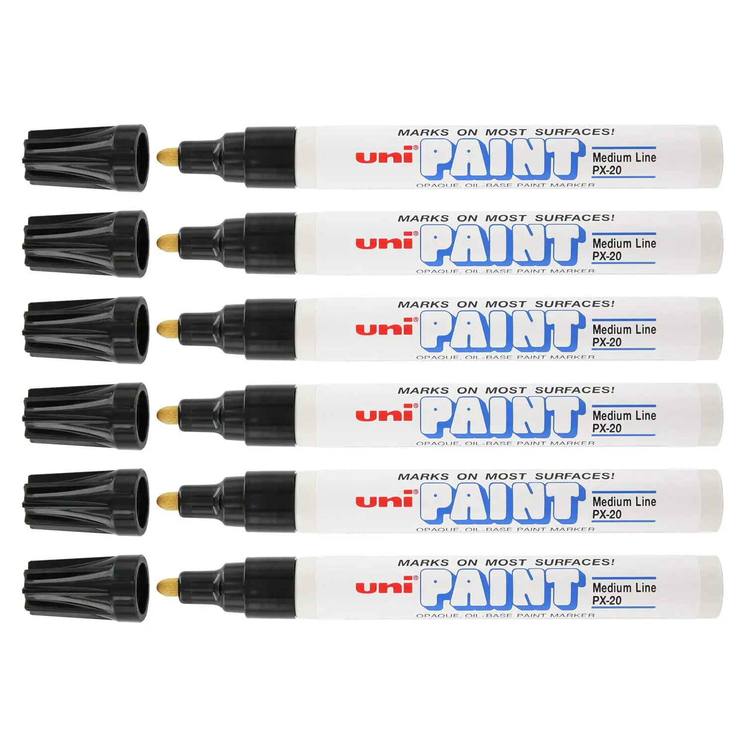 
(PX-20) Uni-Paint Oil Based Paint Marker, Uni Posca Paint Marker Pen Bullet Tip Medium Point PX-20 Line Width 2.2-2.8mm 
