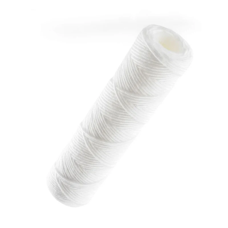 5 Micron 20inch 40inch Stainless steel absorbent cotton  polypropylene  pp yarn spiral wound cartridge water filter