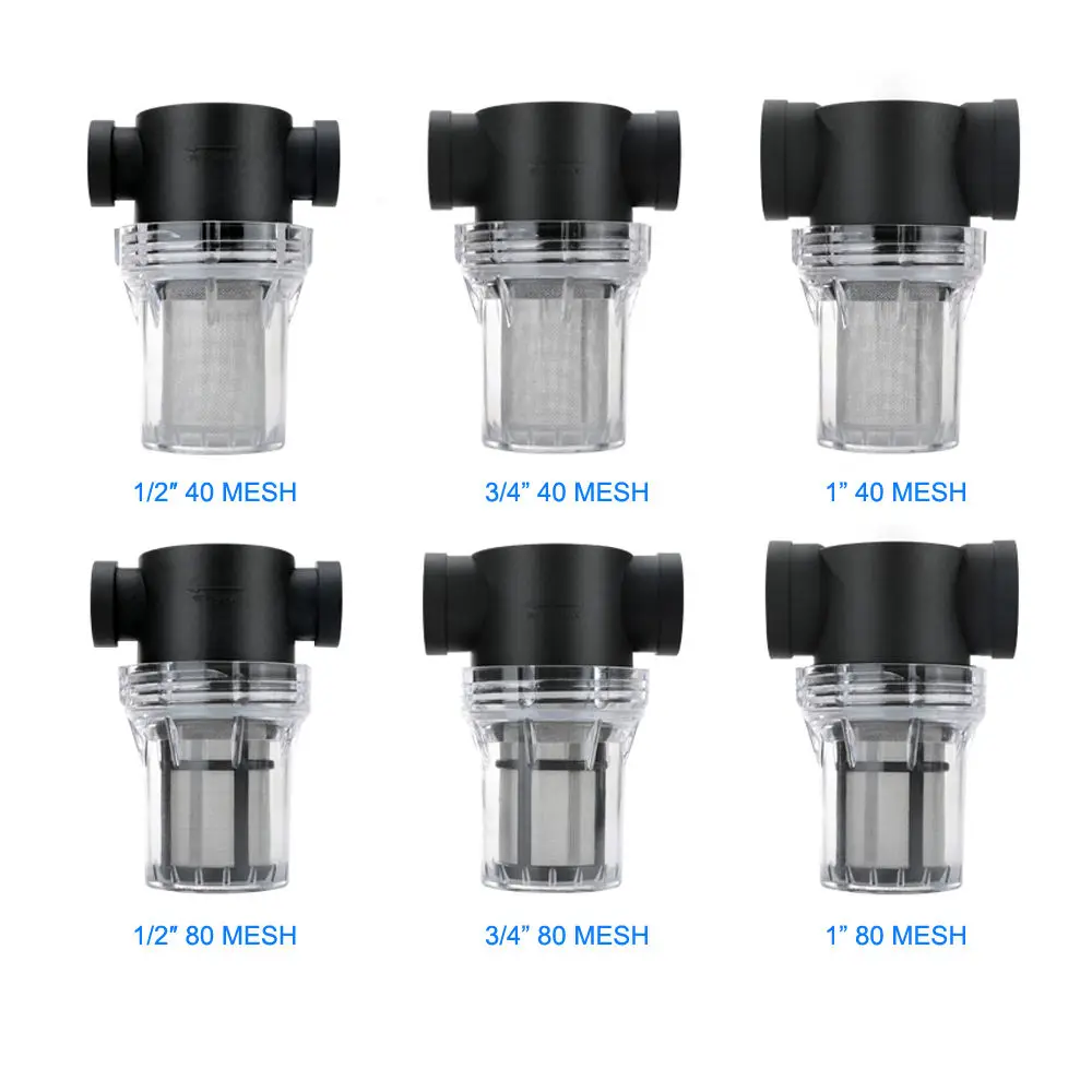 Home Pre-filtration 3 / 4 Inch Stainless Steel Strainer Irrigation Garden Hose Pipeline Water Filter Water Purification System