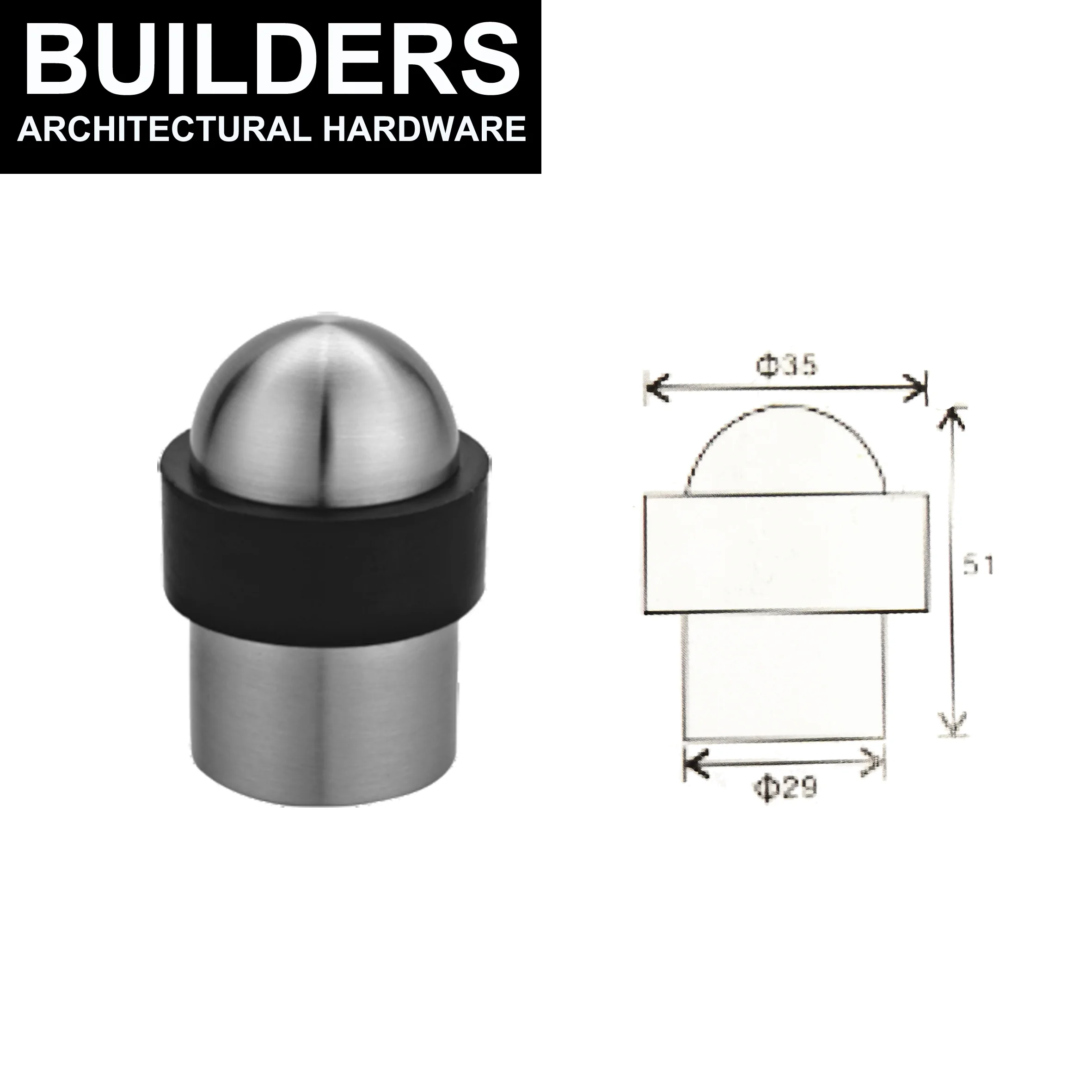 Door Handle Manufacturer Square Cover Handle  Stainless Steel Black Matte Door Handle